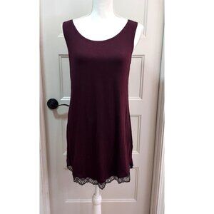 Logo Layers_M_used_purple with bottom black lace_sleeveless_tunic